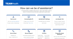 Desktop Screenshot of help.teamhealth.com